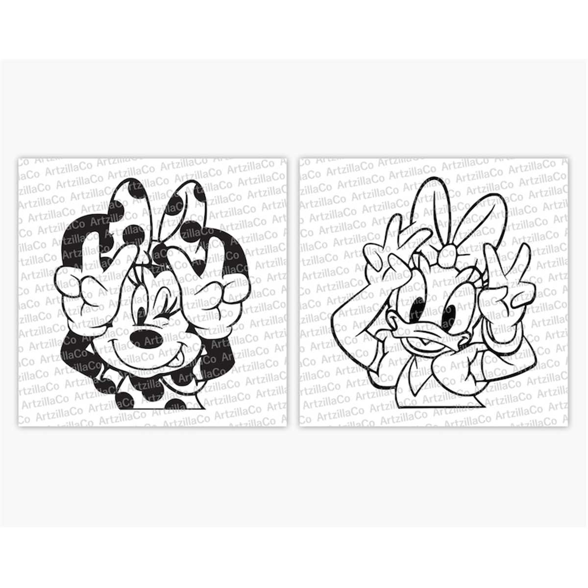 Minnie Mouse and Daisy Duck Best Friends Digital Downloa Inspire