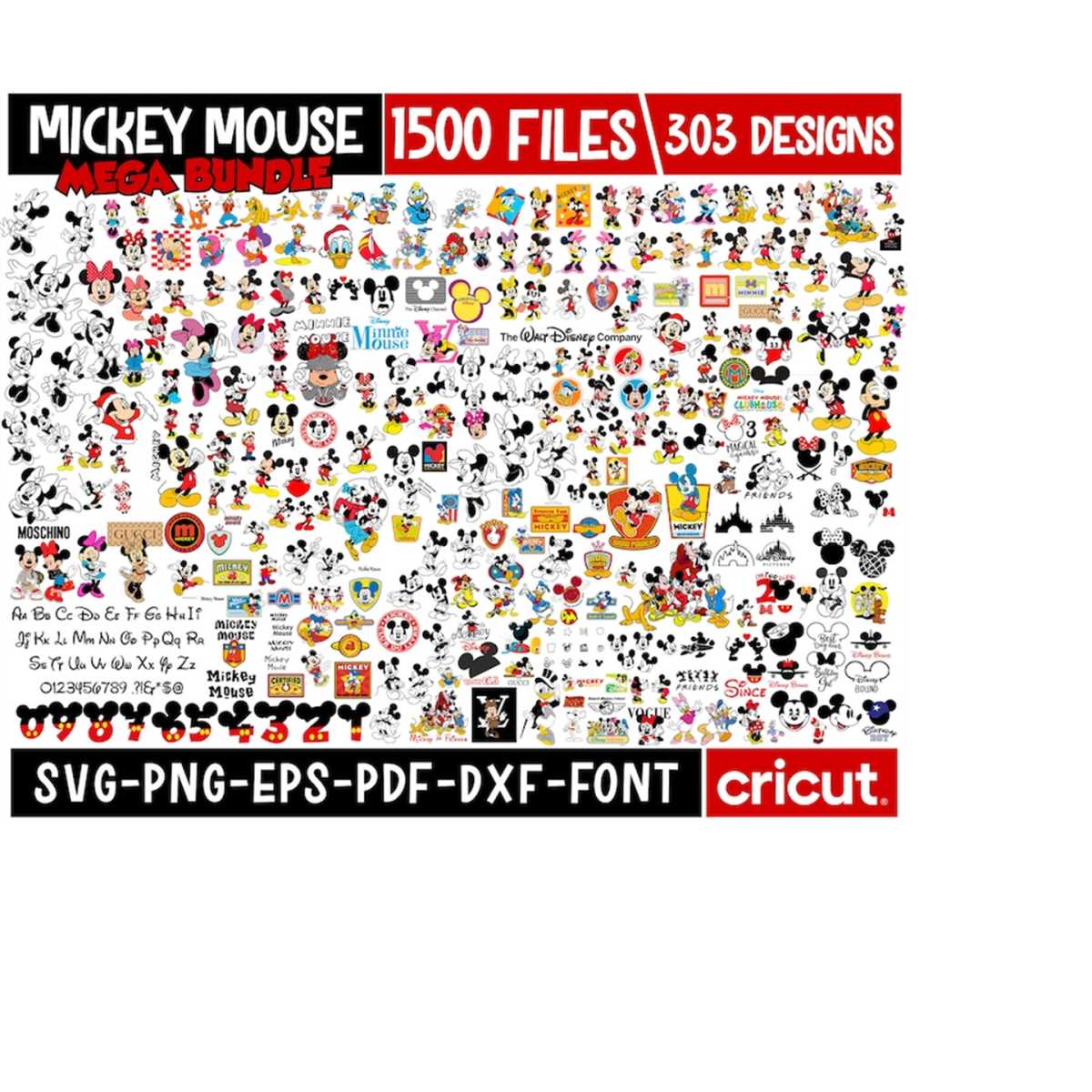 Mickey Mouse SVG Bundle, Svg Files For Cricut, Mouse SVG, Mi - Inspire