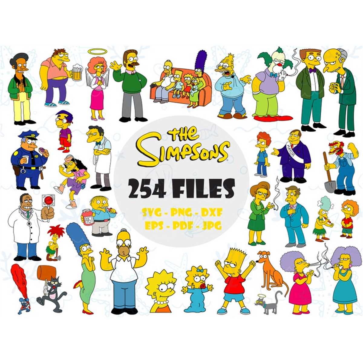 The Simpsons SVG, Simpsons Birthday Invitation SVG, Layered - Inspire ...