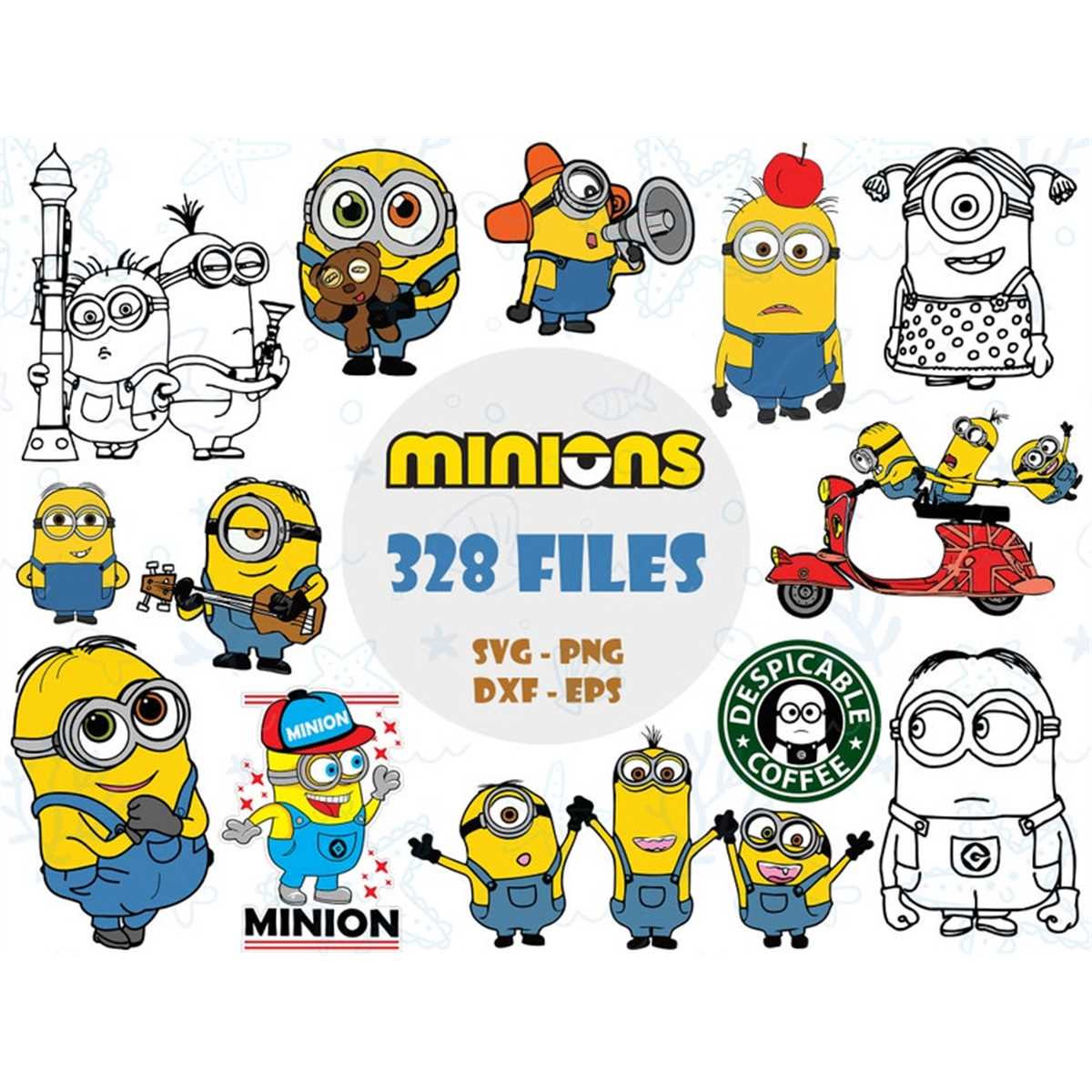 Minions SVG, Despicable SVG, Minions Birthday, Minions Faces | Inspire ...