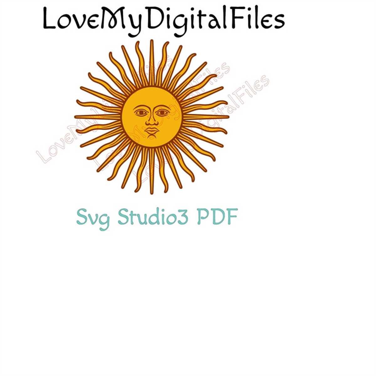 Sun Colors SVG Digital files for cricut cutting machines si Inspire