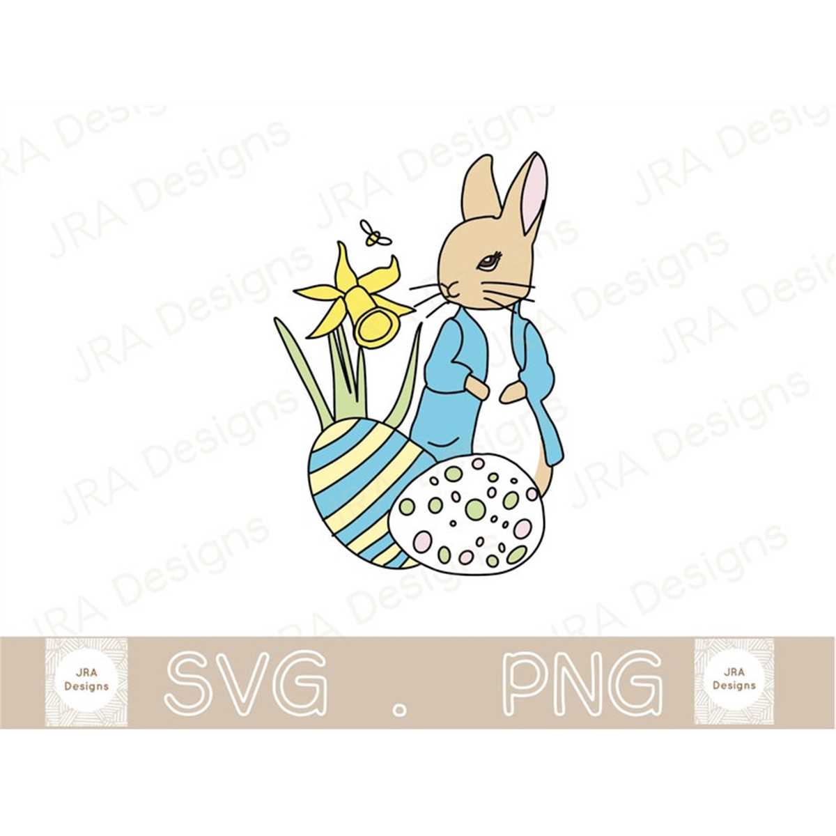 Peter Rabbit SVG & PNG - Cricut cut file | Inspire Uplift