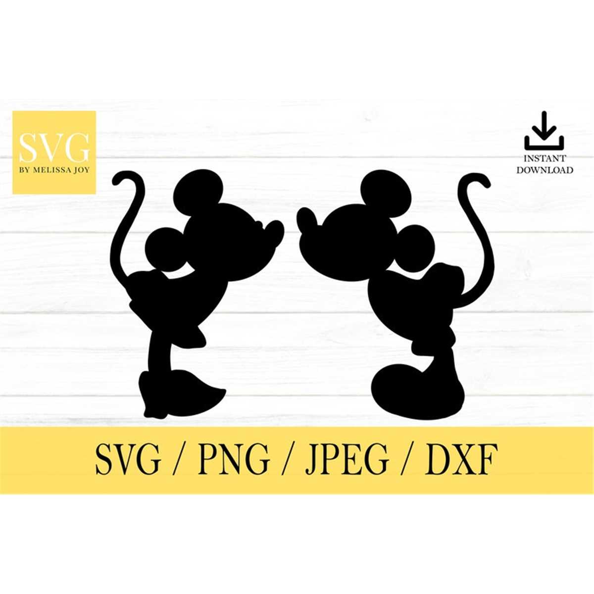 Mouse and Minnie Kissing svg, Mouse, svg, png, dxf, jpeg, Di - Inspire ...