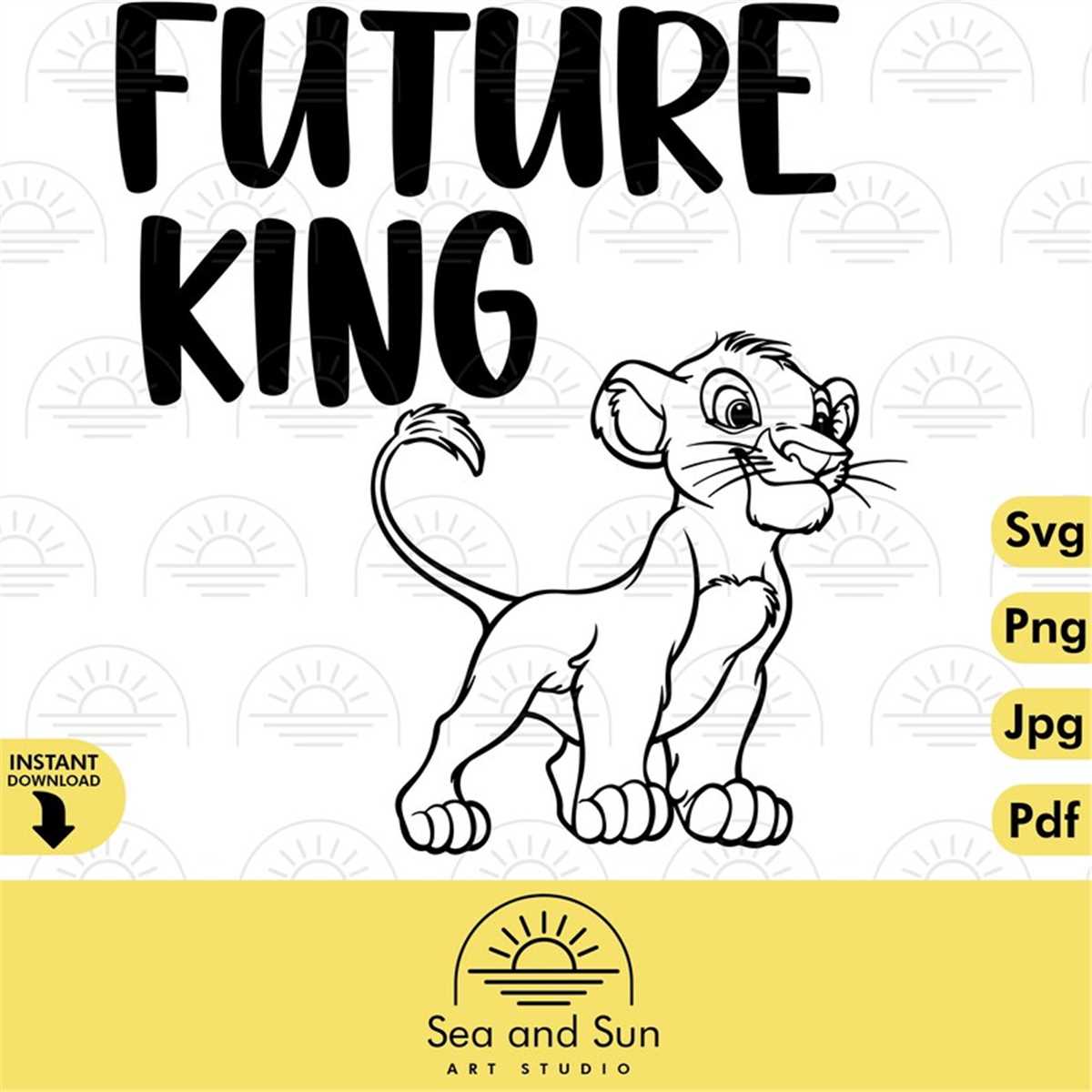 Simba Pouncing Vector Future King Vector Svg, Simba Disneyland Ears Svg, Png The | Inspire Uplift