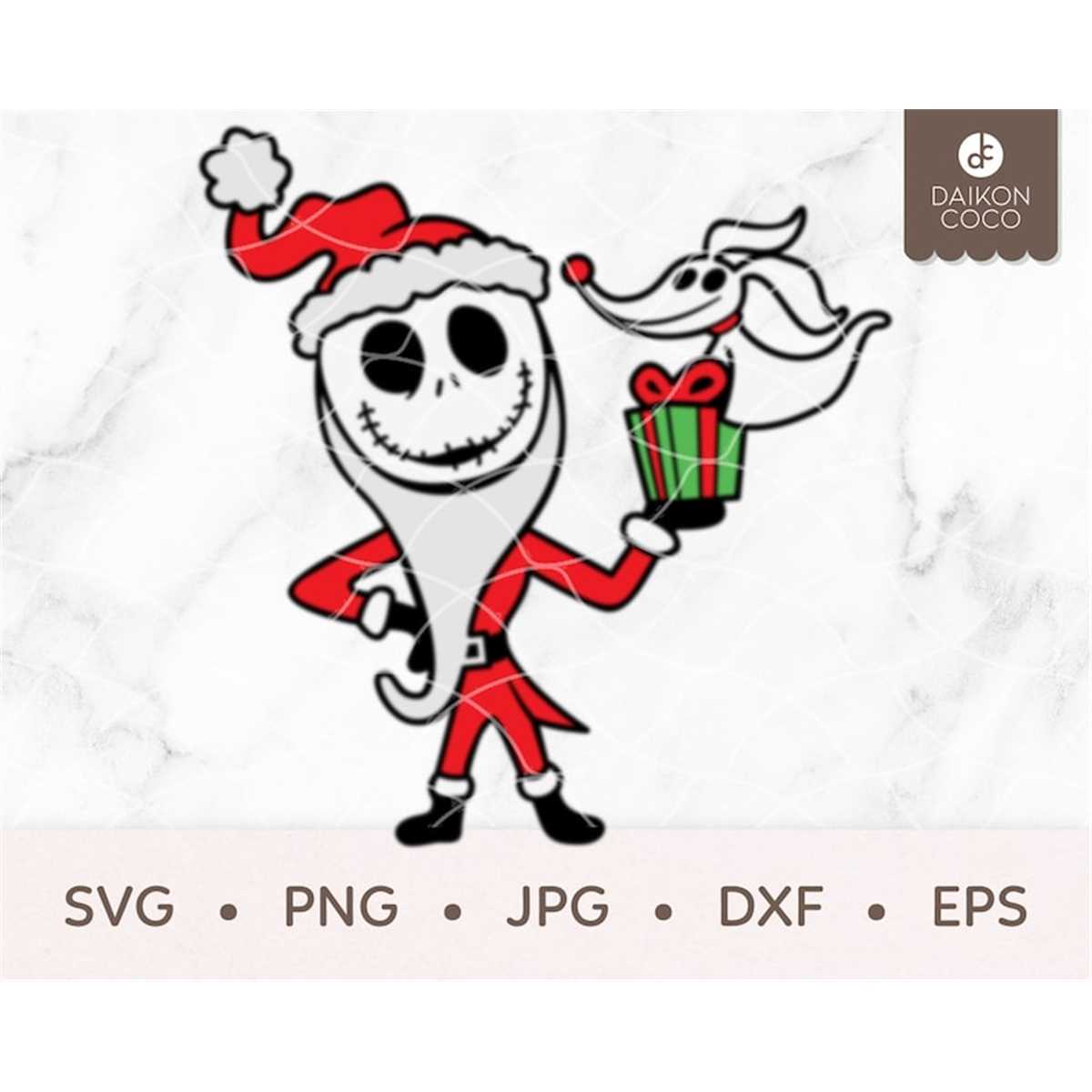 Jack Skellington Christmas SVG, Jack Skellington Santa SVG, Inspire