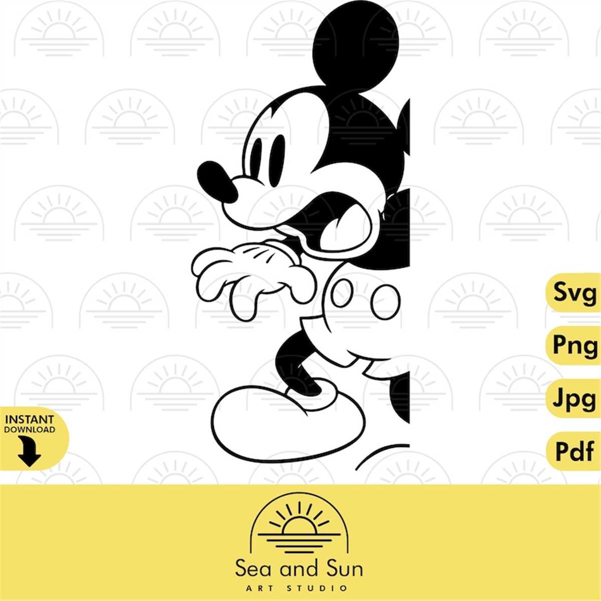 Vector Mickey Mouse Svg, Mickey Disneyland Ears Svg, Png To Inspire