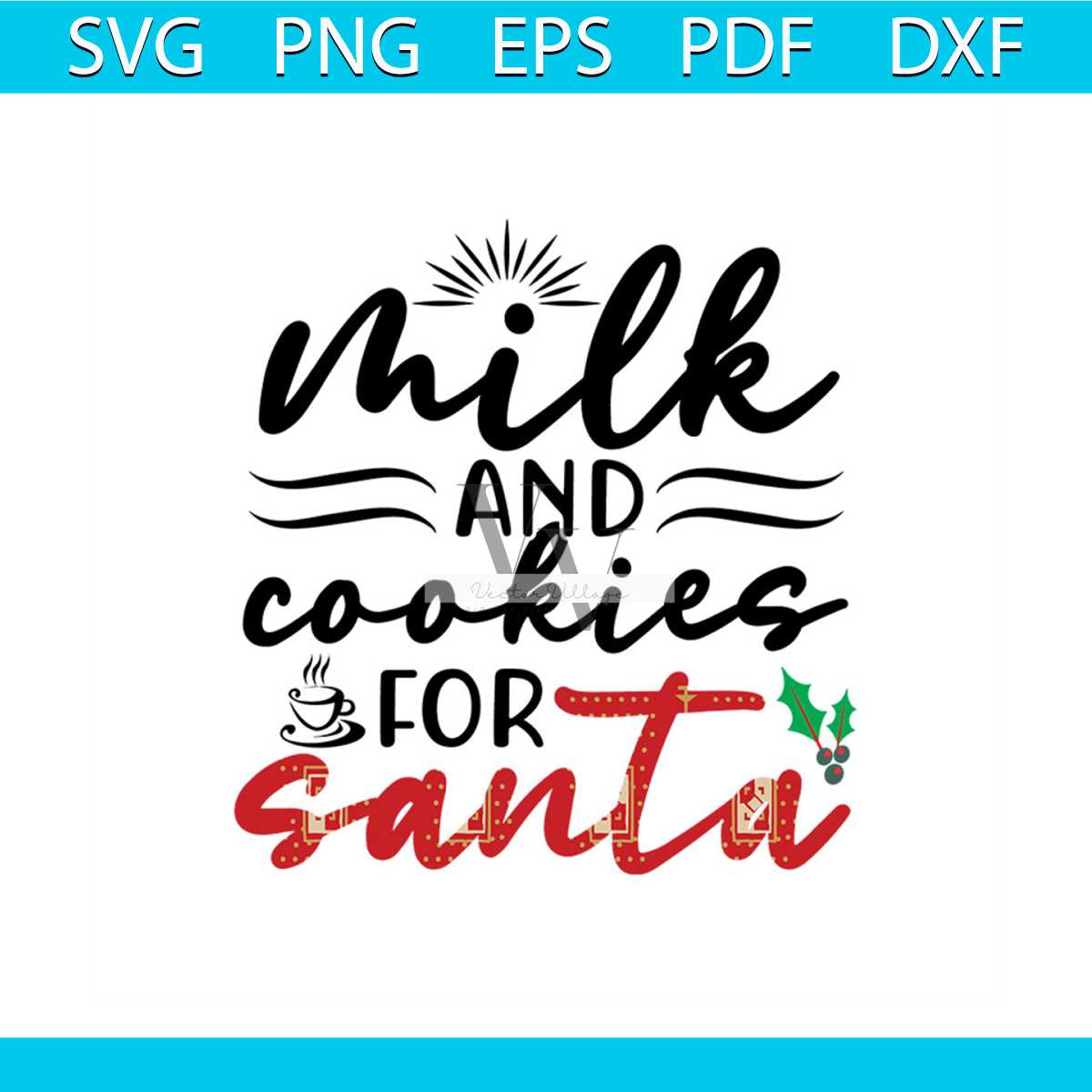 Milk And Cookies For Santa Svg, Christmas Svg, Milk And Cook - Inspire