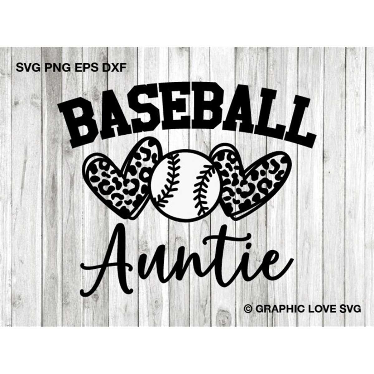 Baseball Auntie Svg, Leopard Print Svg, Sports Svg, Baseball - Inspire