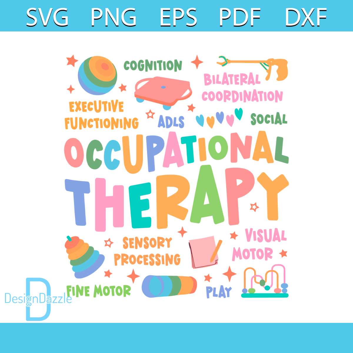 Occupational Therapy SVG Occupational Therapist Assistant SV | Inspire ...