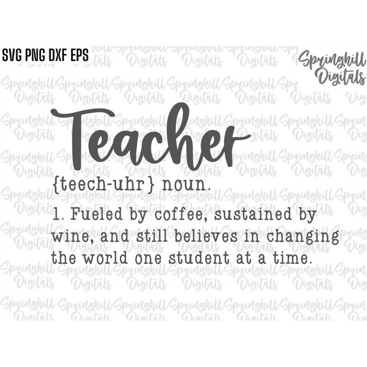Teacher Definition, Back To School Svgs, Teaching Cut Files, Inspire