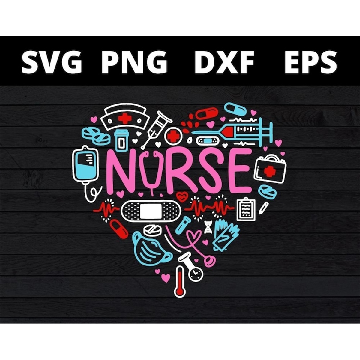 Nurse Heart svg files for cricut - Inspire Uplift