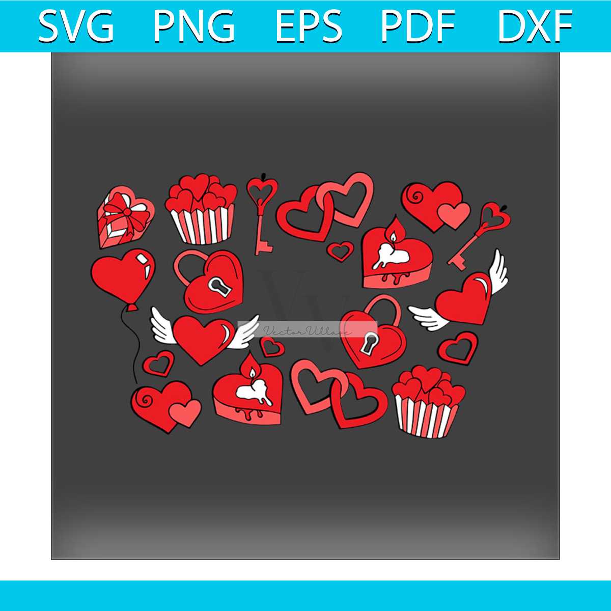 Lovely Heart Svg Valentines Day Svg, Valentine Svg,Key Svg, | Inspire ...