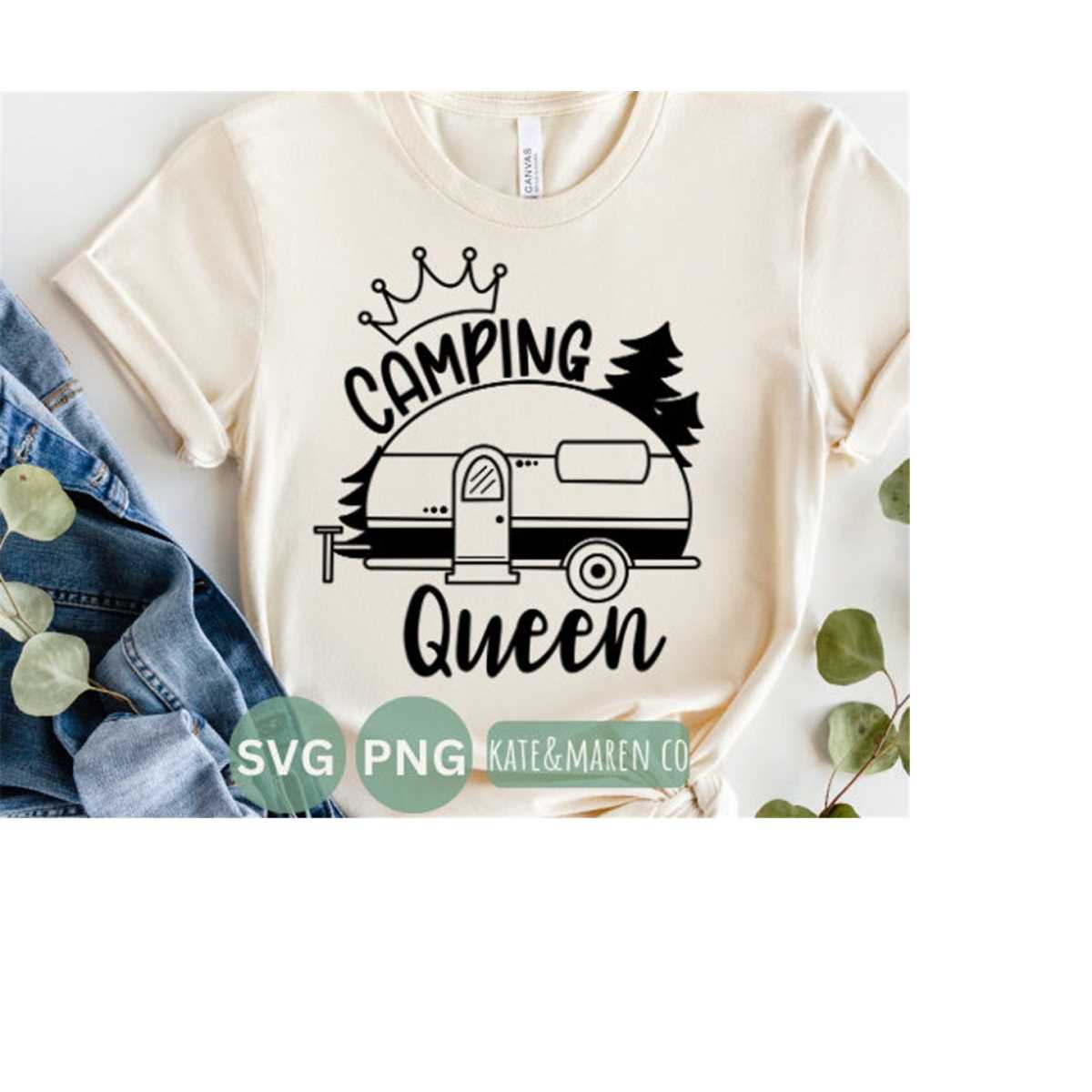 Damen Camping Queen Hoodie - Wohnmobil Pullover Für Camping Fans