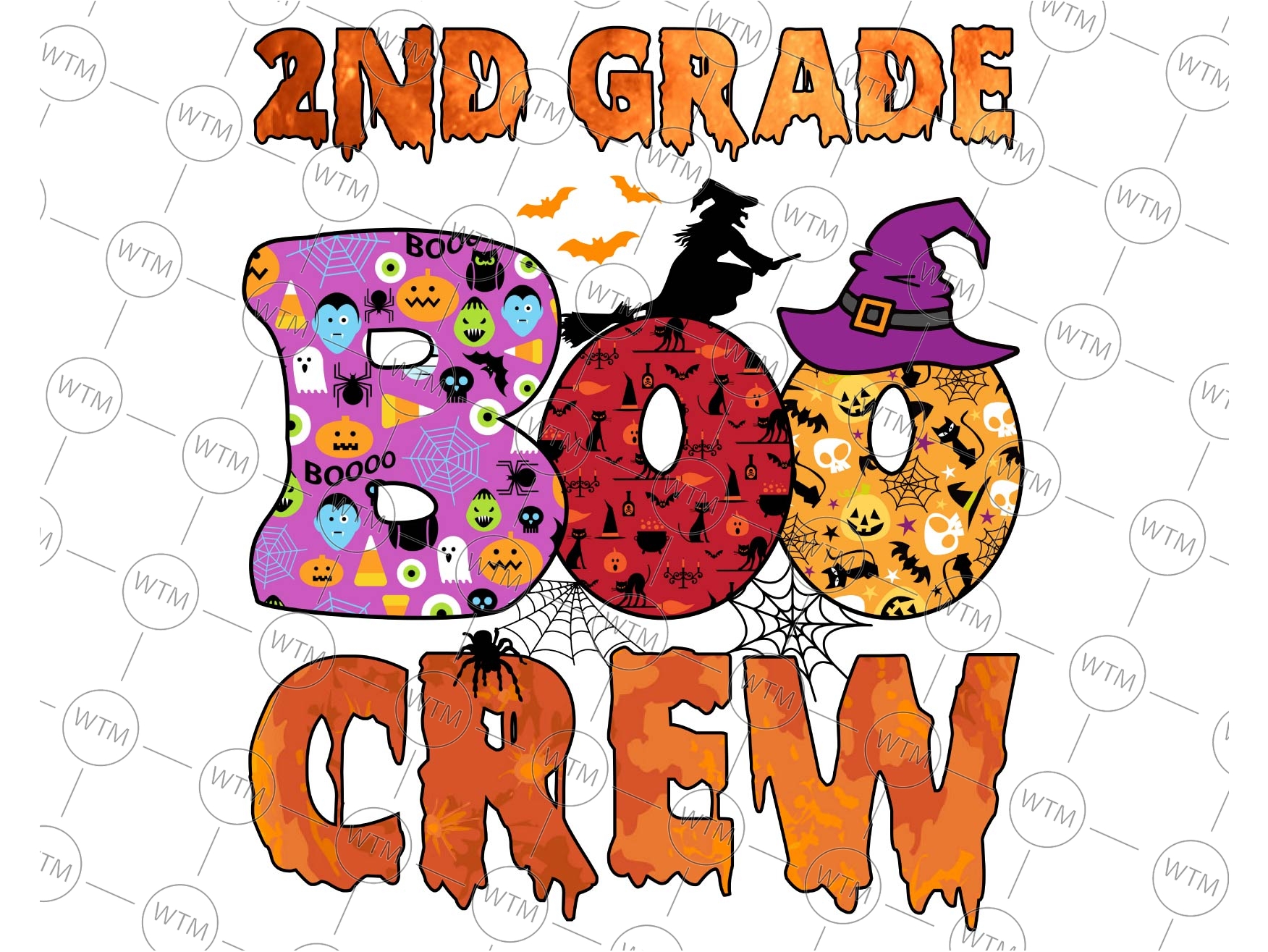 2nd grade boo crew Png, Elementary School Teacher Png, Boo C - Inspire ...
