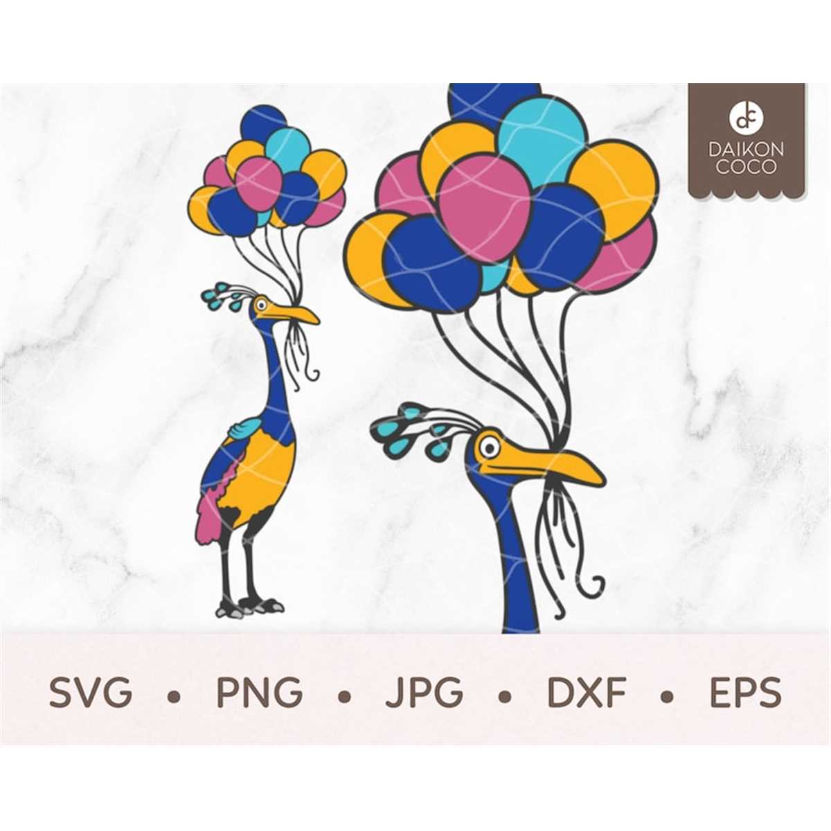 Up Kevin Bird SVG, Up Balloons SVG, Up SVG, Kevin Bird Peaco - Inspire ...