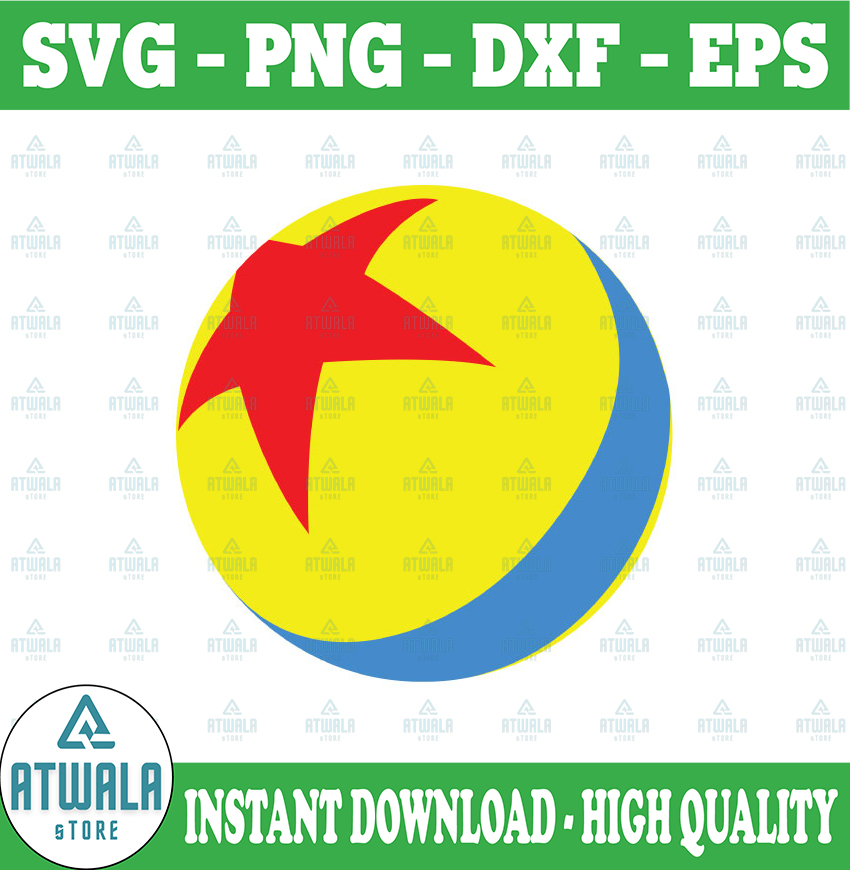 Pixar ball svg, dxf, png, Toy story svg, Cricut file, digita Inspire