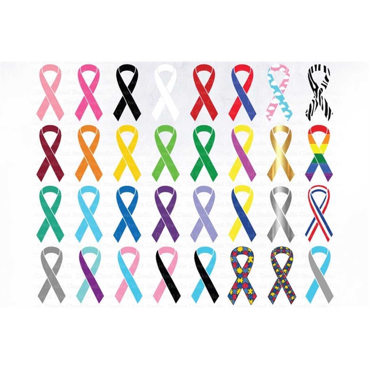Awareness Ribbons Bundle Clipart, Awareness Ribbon SVG, Awar - Inspire ...