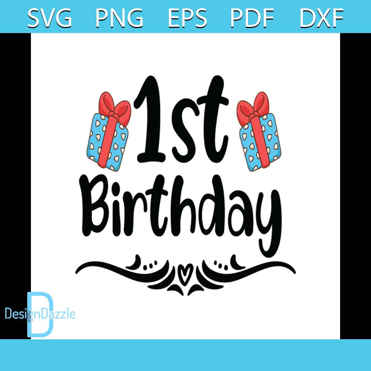 1st birthday Svg, Birthday Svg, Happy Birthday Svg, Birthday - Inspire