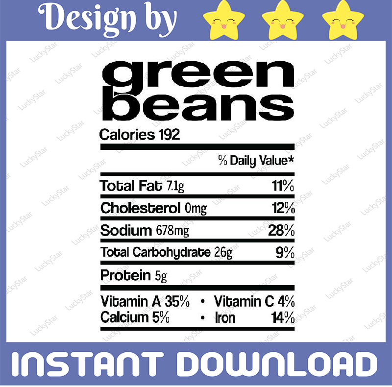Green bean casserole nutrition facts svg, Thanksgiving chris Inspire