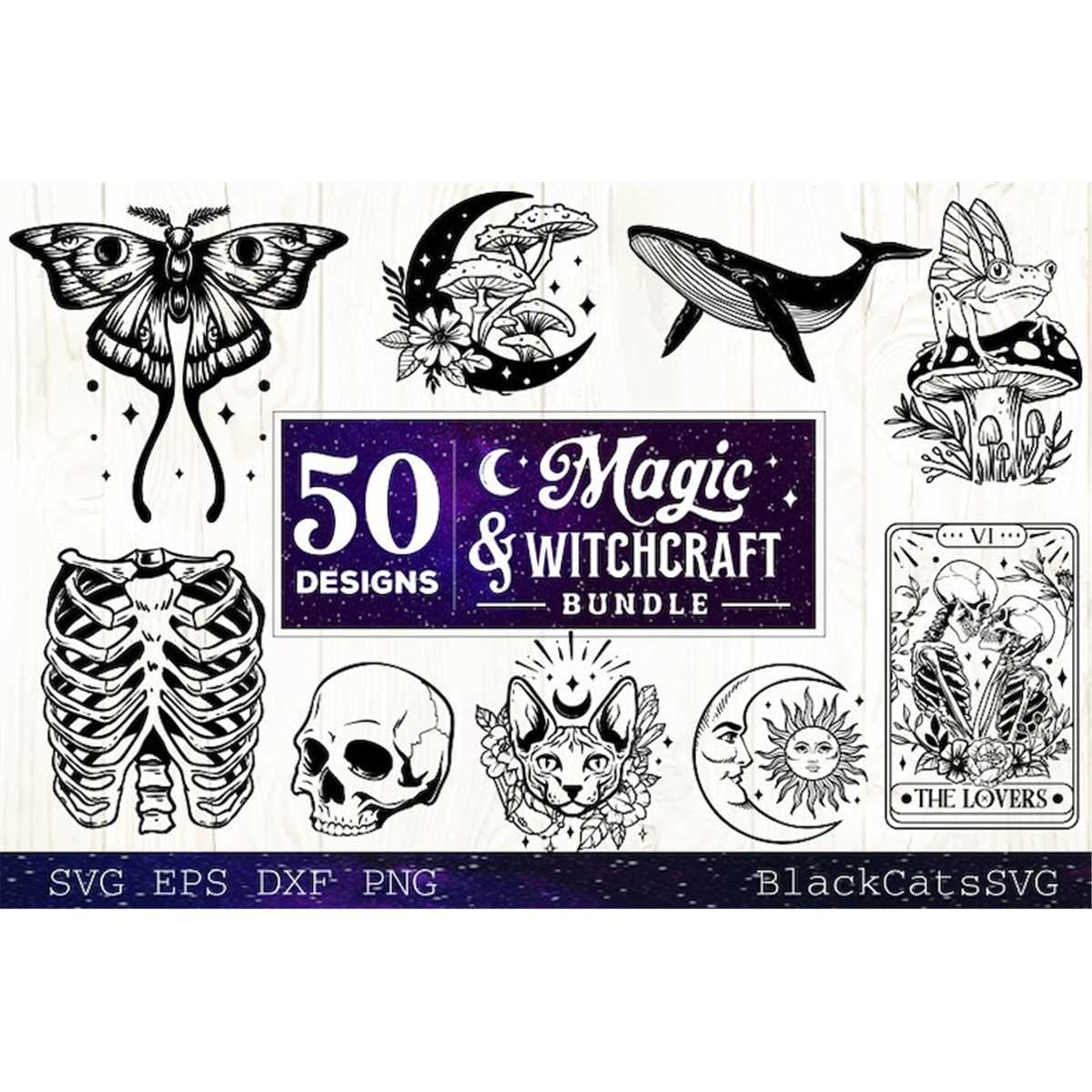 Magic and Witchcraft SVG bundle 50 designs | Inspire Uplift