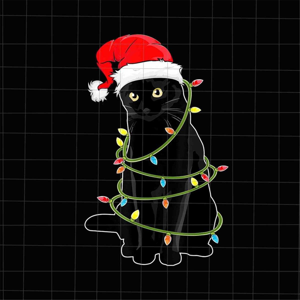 Black Cat Xmas Tree Png, Cat Christmas Tree Png, Black Cat C Inspire