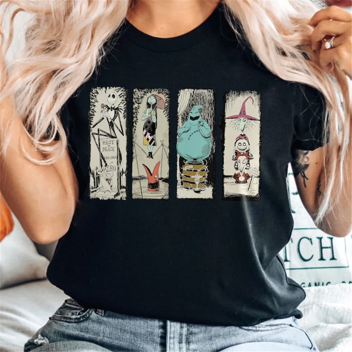 Vintage Nightmare Before Christmas Stretching Room Haunted M Inspire