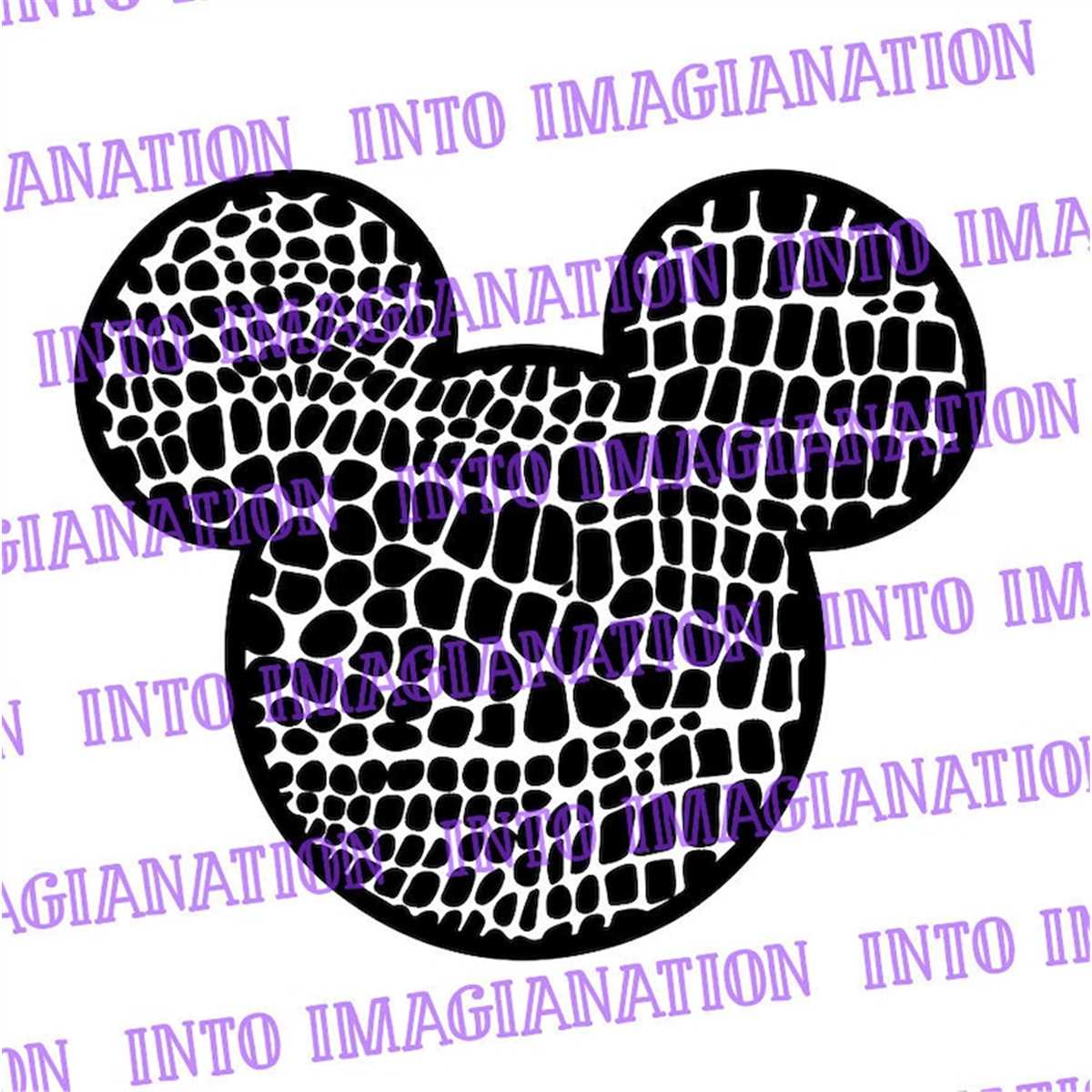 Mickey Mouse Reptile Pattern | SVG | PNG | PDF | Digital Fil | Inspire ...