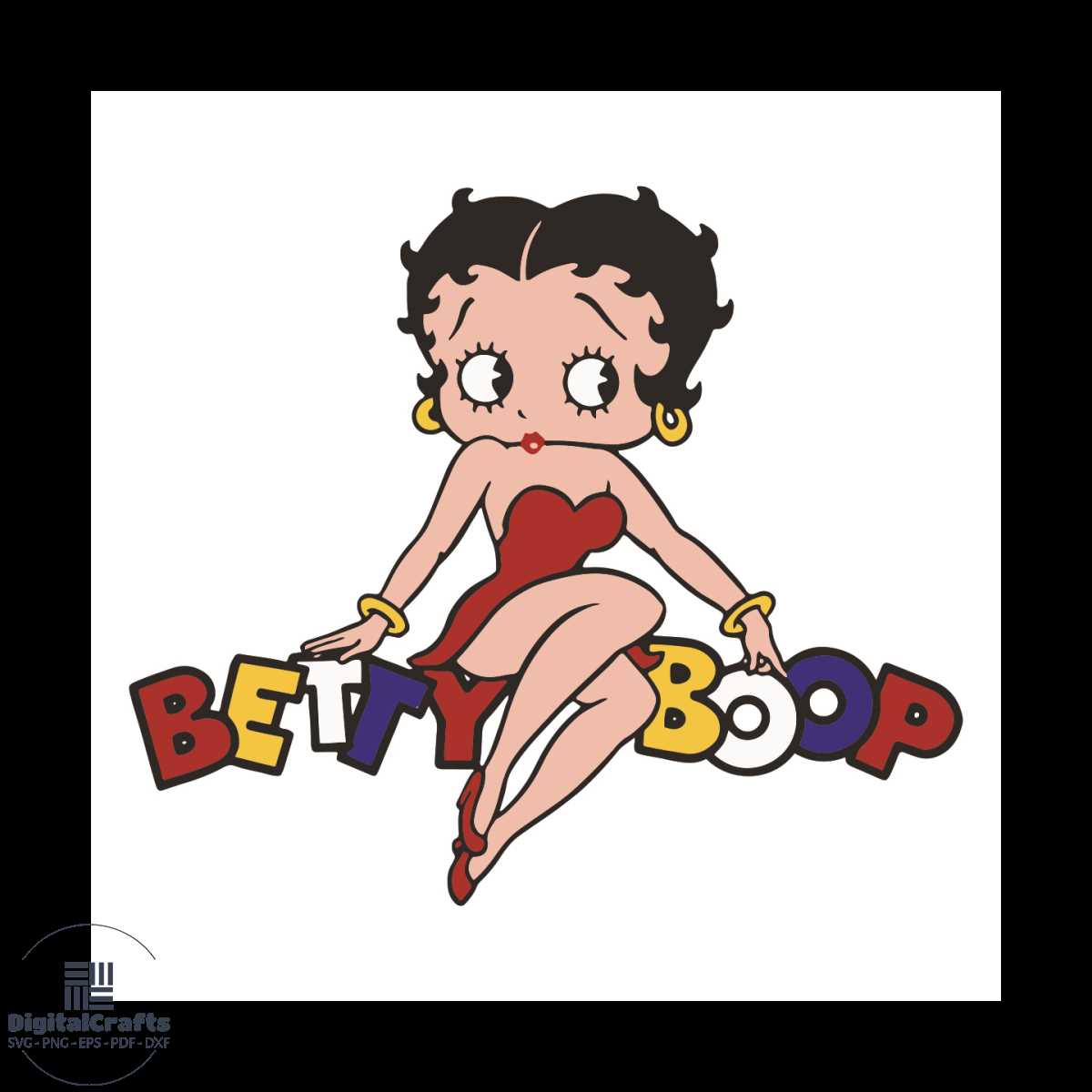 Betty Boop Svg, Trending Svg, Betty Boop Sitting Svg, Betty | Inspire ...