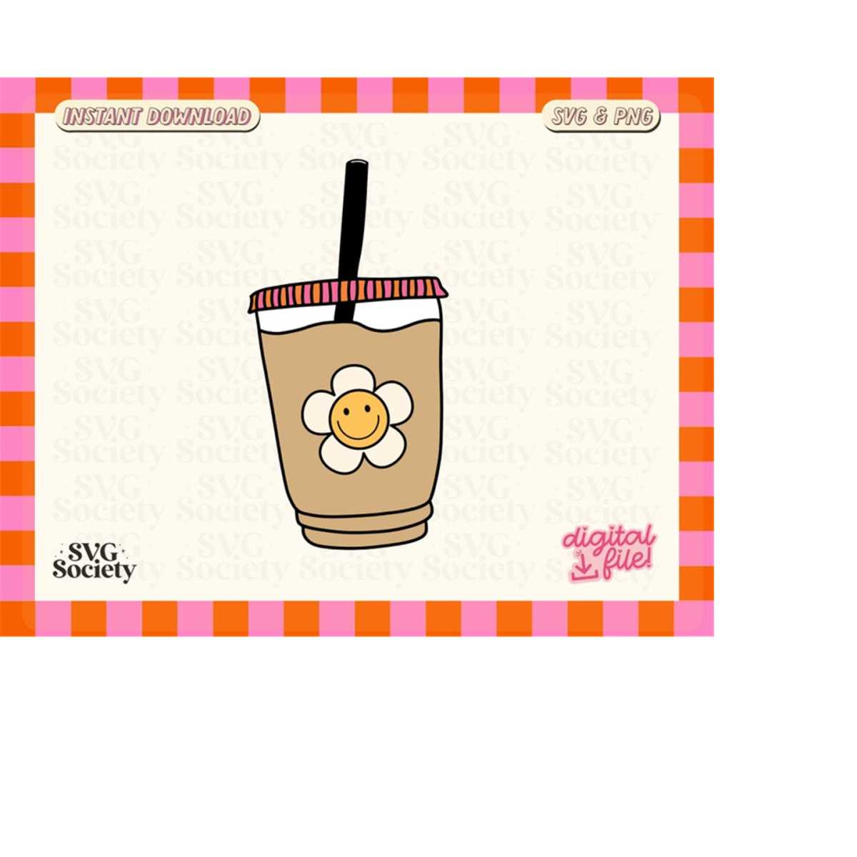 Iced Coffee PNG SVG, Iced Coffee Lover Png, Iced Coffee Illu - Inspire