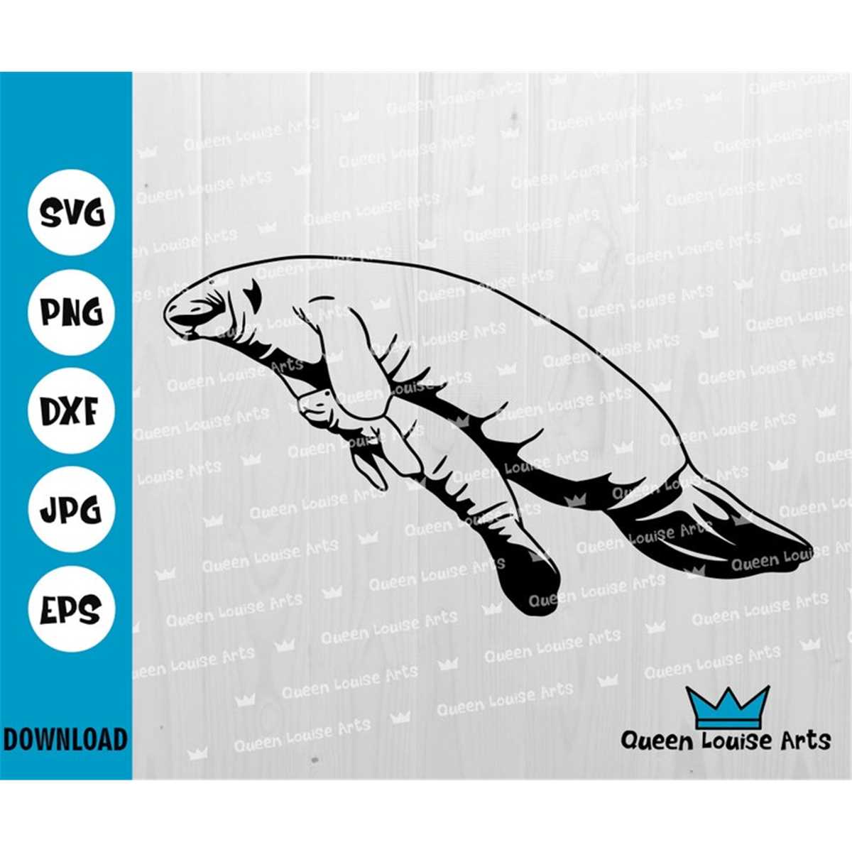 Manatee Svg, Family Manatee Svg, Ocean Creatures Svg,Mama Ma - Inspire