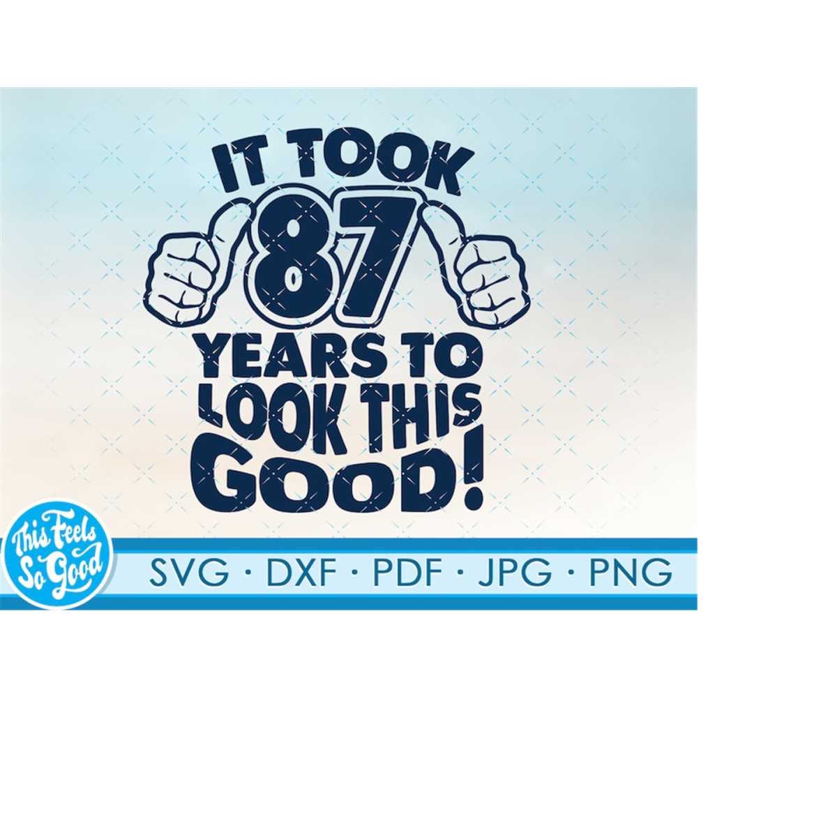 Funny 87th birthday SVG png. Turning 87 birthday svg cut Fil | Inspire ...