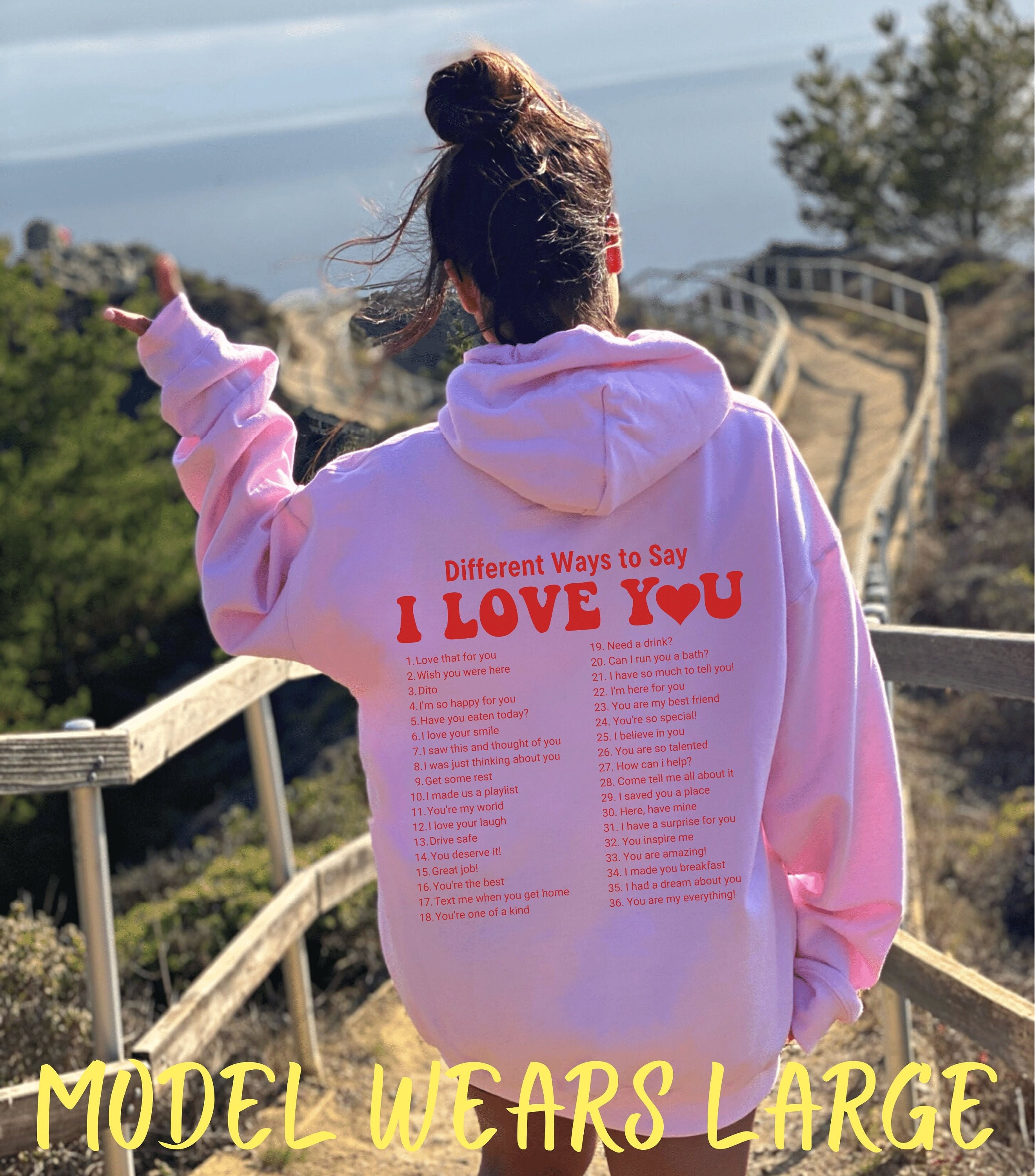 Different Ways Say I Love You Hoodie, Aesthetic Sweatshirt