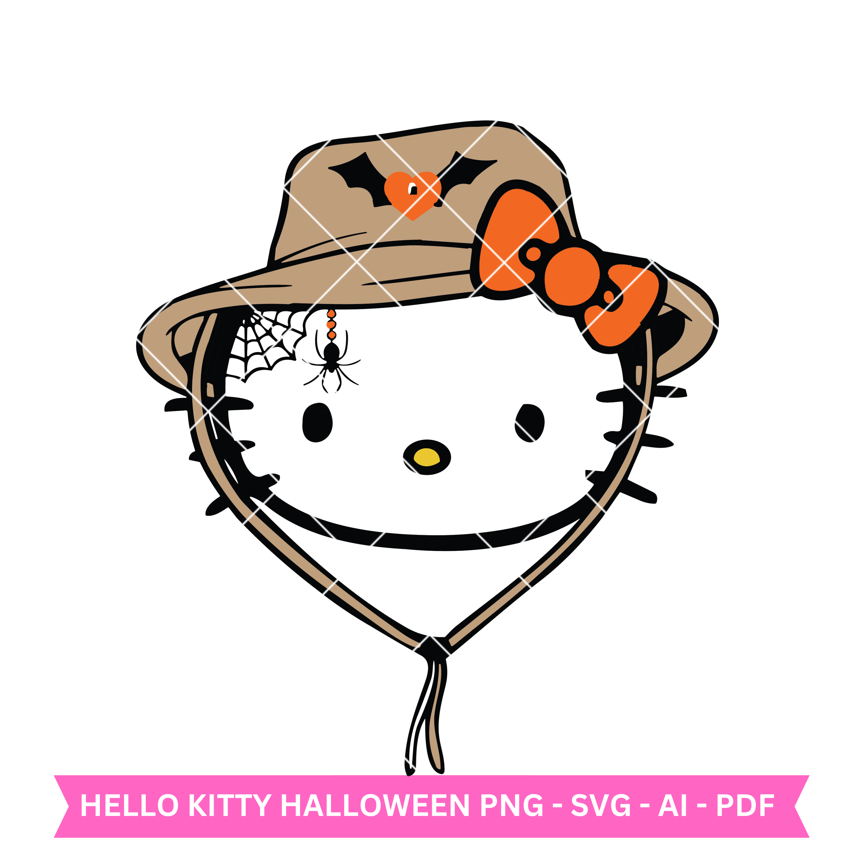 Hello kitty halloween svg smiling jack svg nightmare svg inspire