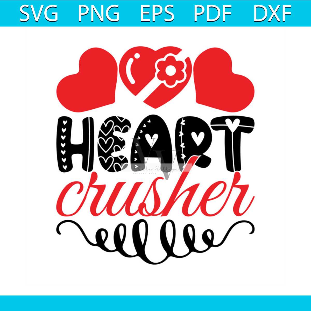 Heart Crusher Svg, Valentine Svg, Heart Svg, Valentine Crush | Inspire