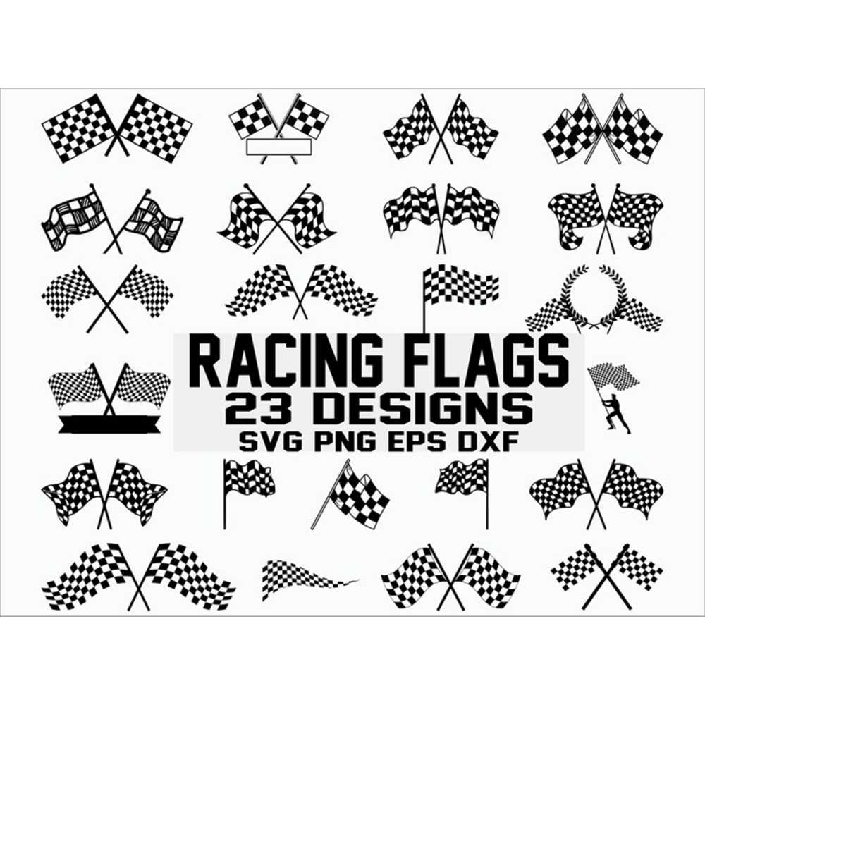 Racing Flag SVG/ Race Car Flag SVG/ checkered flag svg/ rall Inspire