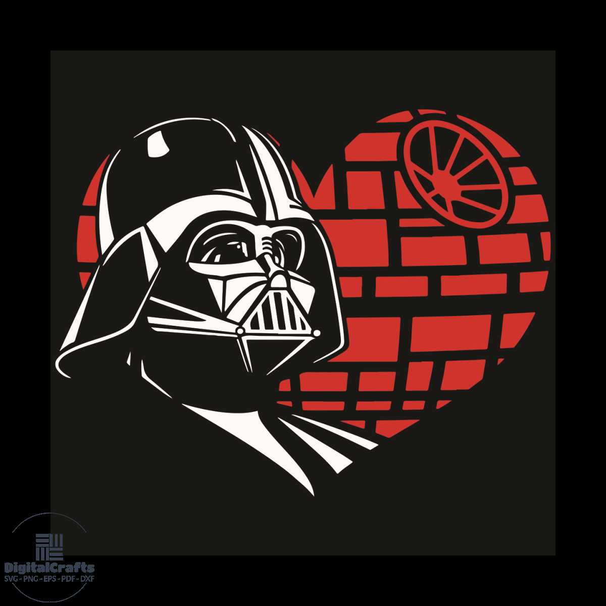 Darth Vader Heart Svg, Valentine Svg,Darth Vader Svg, Heart | Inspire ...