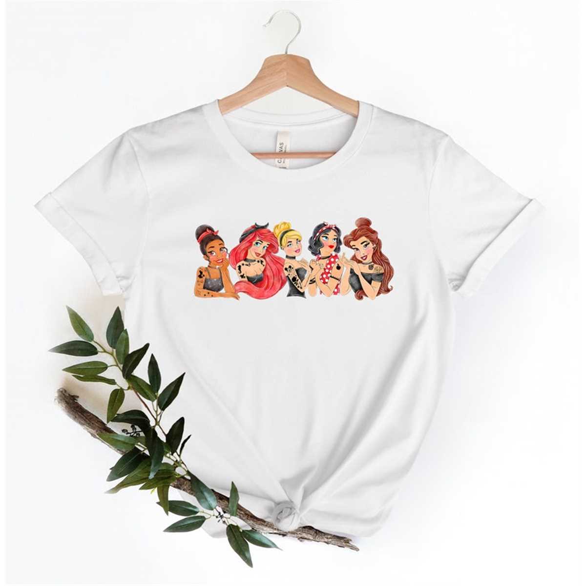 Disney Tattoo Rocker Princess Shirt Disney Punk Princess Shirt Tattoo Disney Princess Shirt Disney Trip Shirt Disney