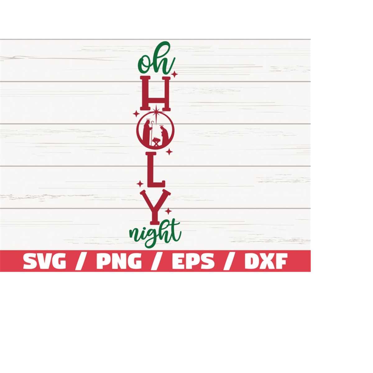Oh Holy Night SVG / Cut File / Cricut / Commercial use / Sil - Inspire