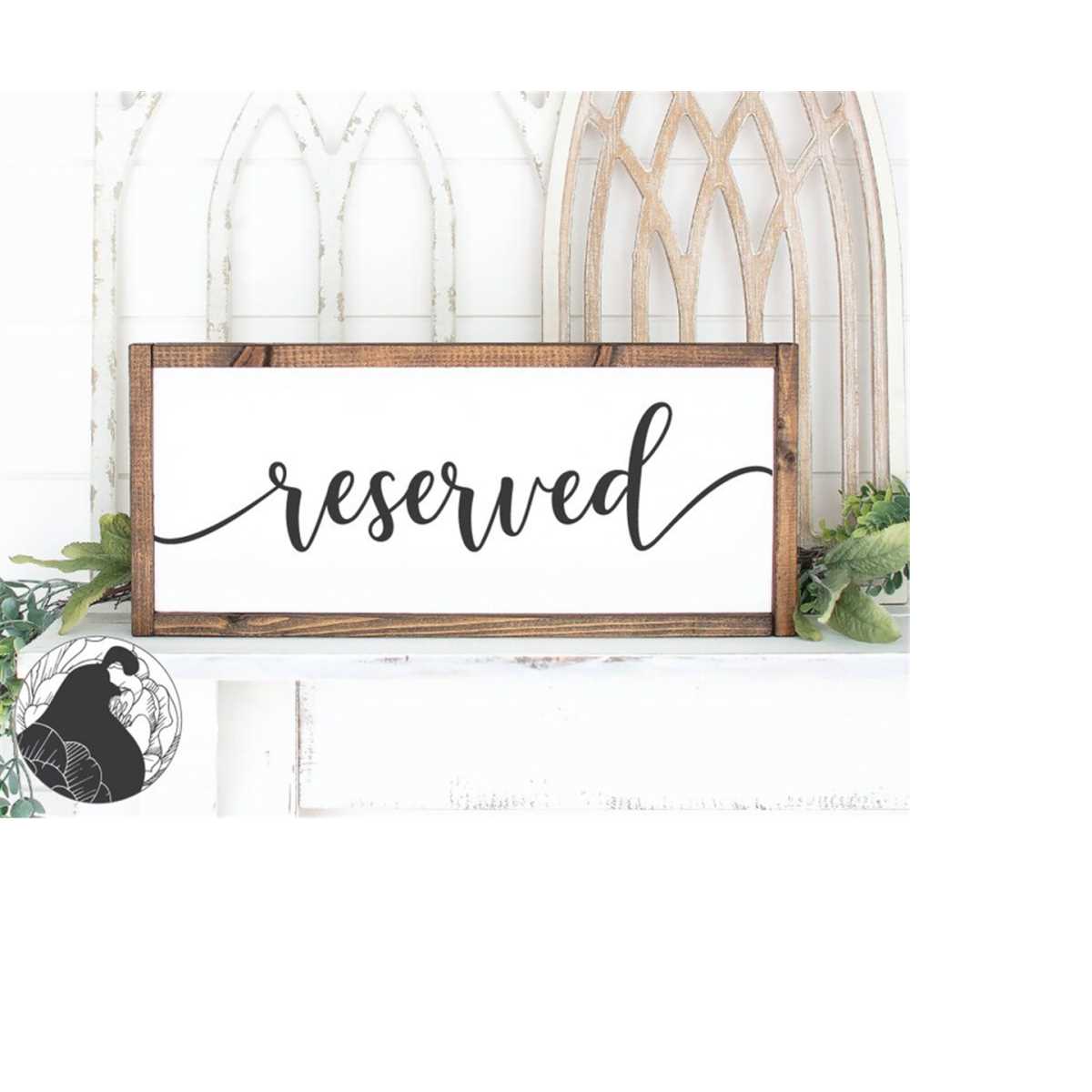 Svg Files, Reserved svg, Wedding svg, Aisle Marker svg, Wedd - Inspire ...
