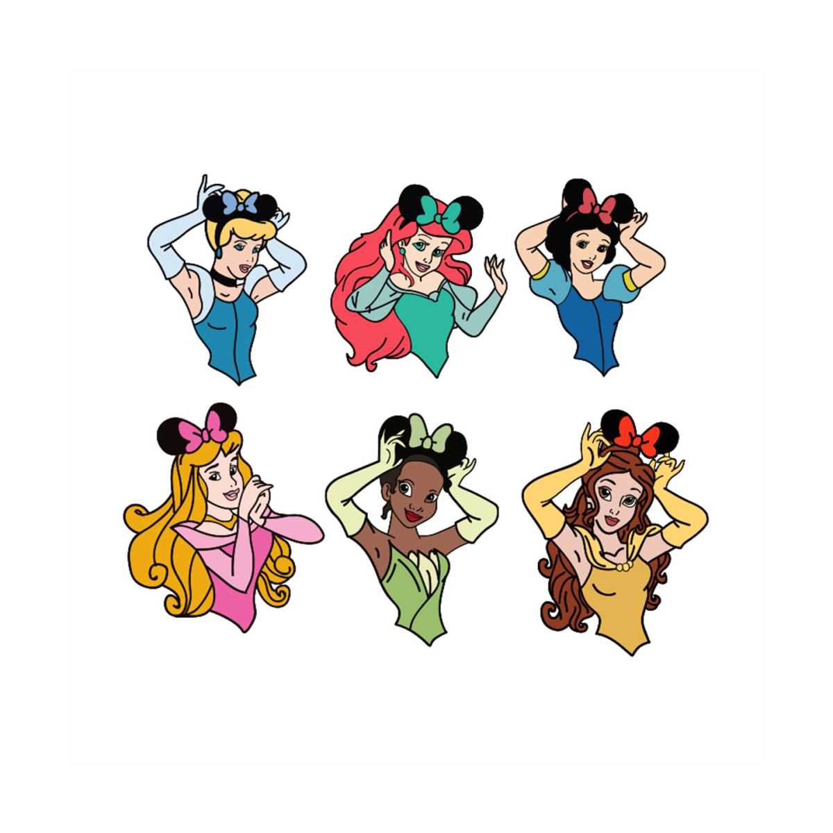 Disney Princess Bundle Svg, Disney Svg, Princess Svg, Prince - Inspire