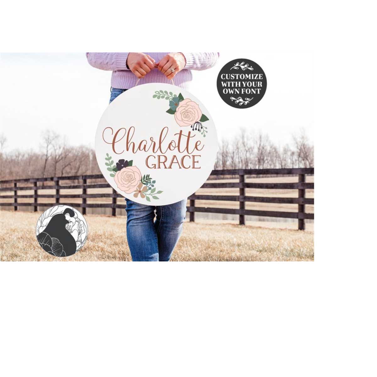 Round Floral SVG, Roses svg, Botanical Cut File, Farmhouse S - Inspire ...