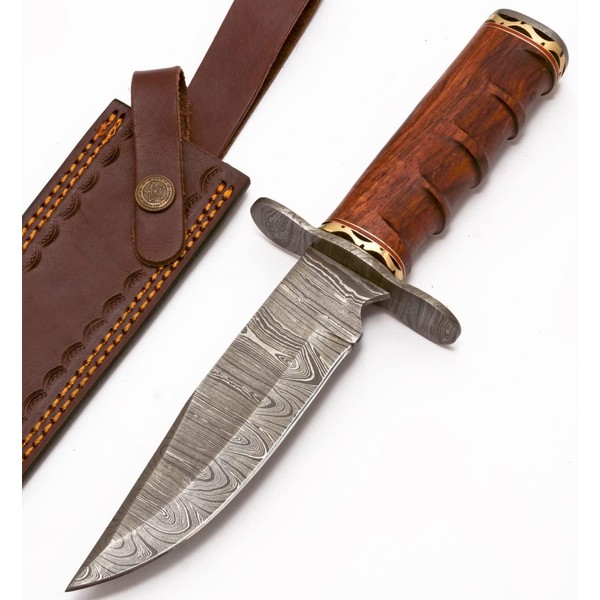 Artisan Crafted Hunting Knife with Premium Leather Sheath main image 1
