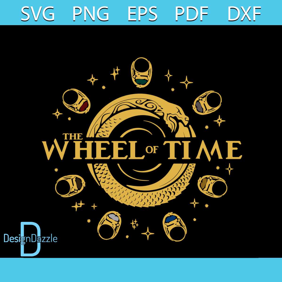 Womens The Wheel of Time Seven Rings Svg, Trending Svg, Moir - Inspire ...