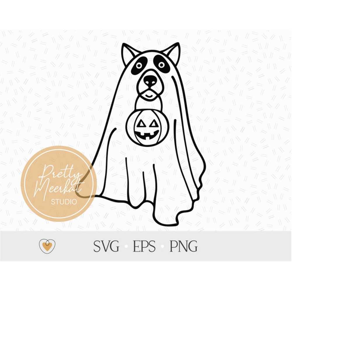 Dog Ghost svg, Halloween dog svg, Halloween png, Cut file | Inspire Uplift