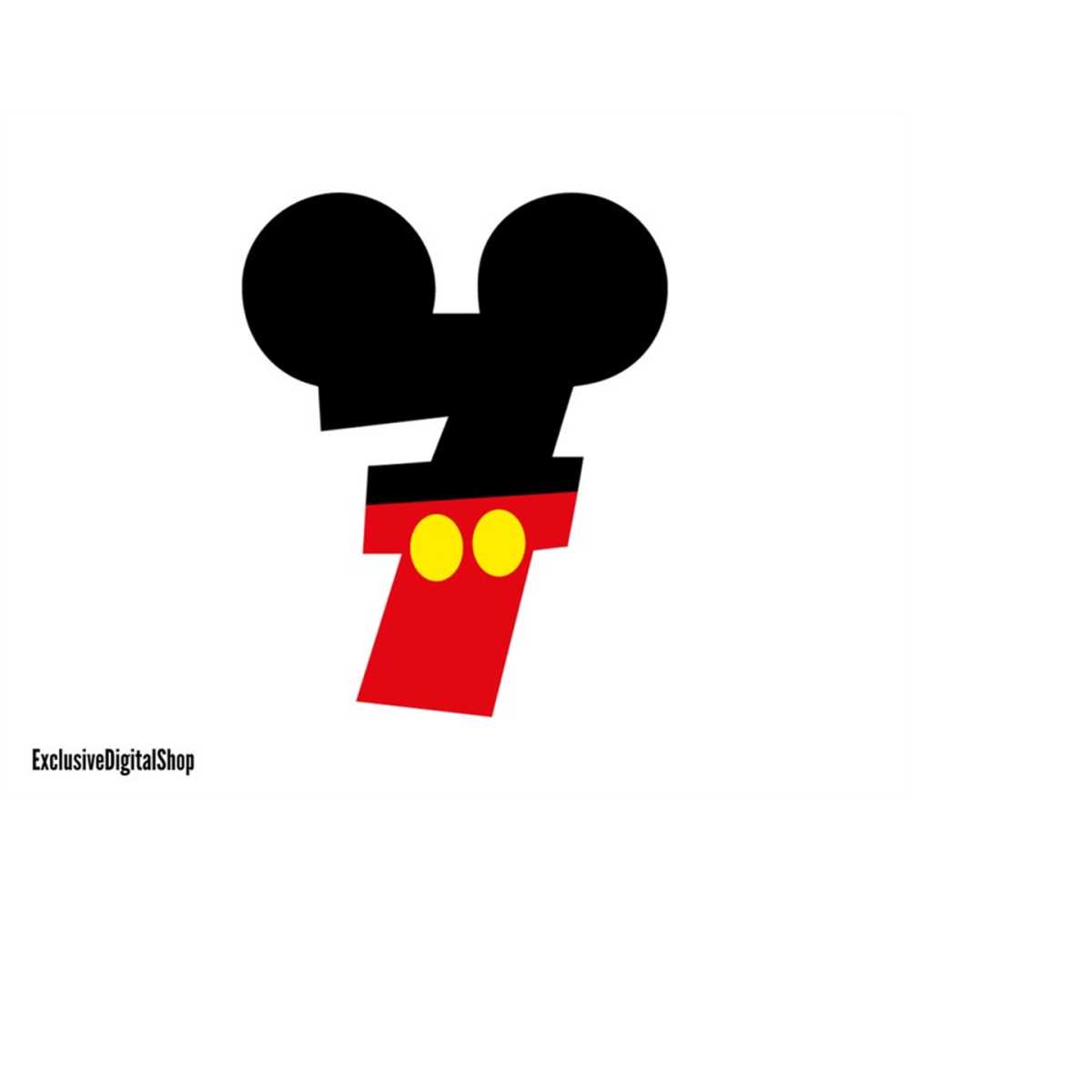 Mickey Mouse Numbers SVG, Mouse SVG, Cut File - Digital Down - Inspire