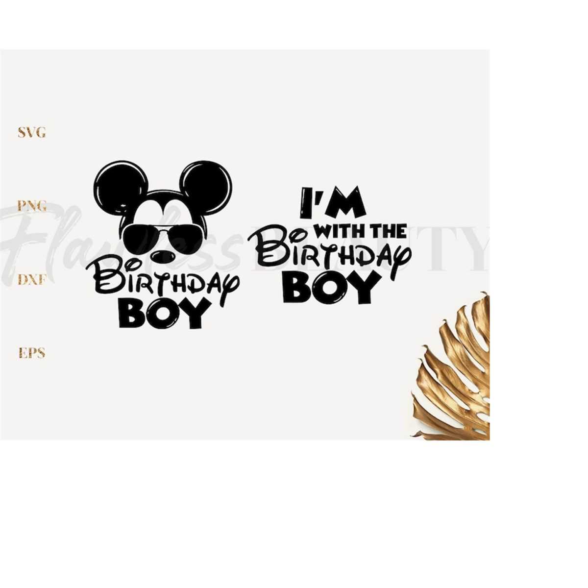 Birthday Boy Squad Svg, instant download, Birthday Mouse Svg - Inspire