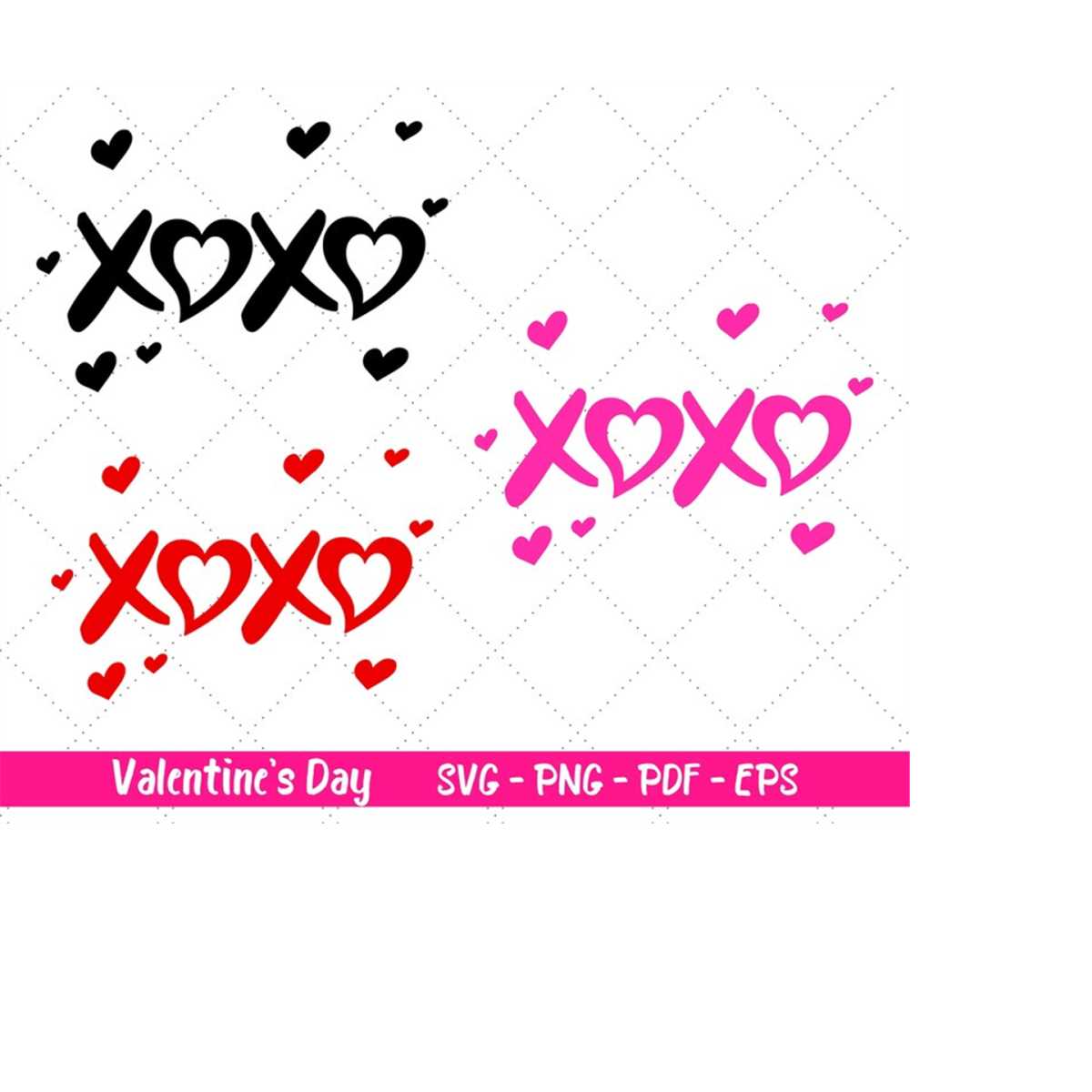 XOXO SVG, Valentines Day SVG, Love Svg, Heart Svg, Svg For C | Inspire ...