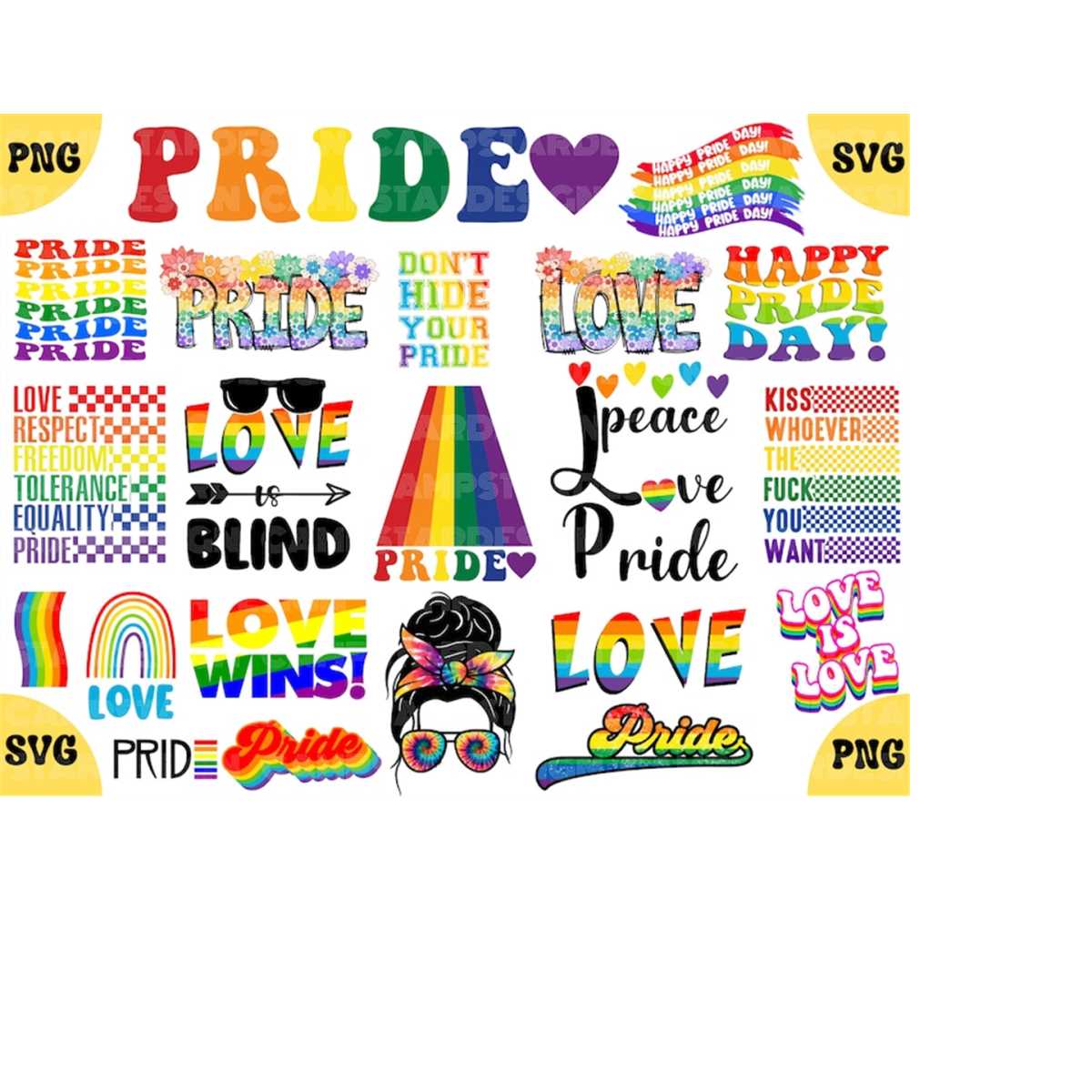 Gay Pride Svg Bundle, LGBT Svg Bundle, Gay Svg, Pride Svg, R | Inspire ...