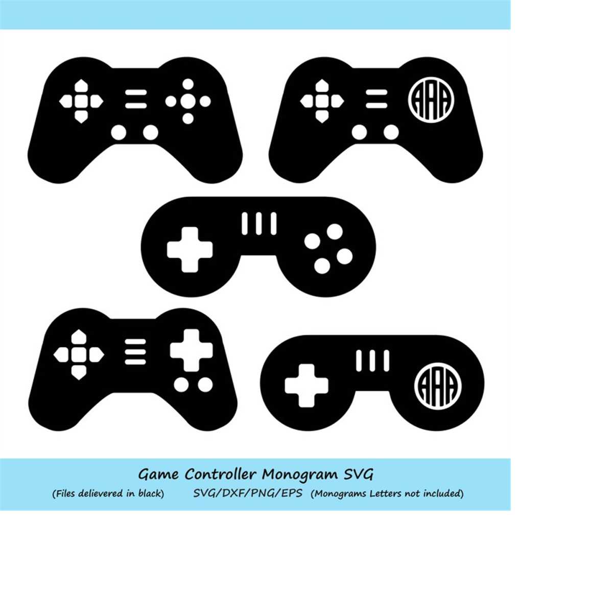 Game Controller SVG, Game Controller Monogram SVG, Game SVG, - Inspire ...