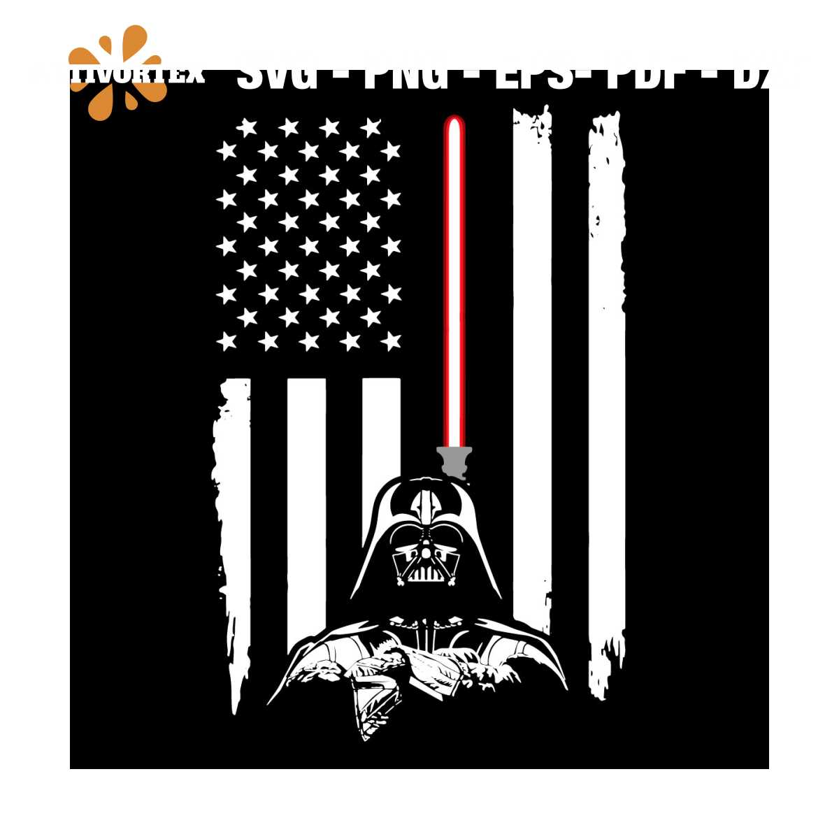 Darth Vader American Flag Star Wars Svg, Trending Svg, Star | Inspire ...